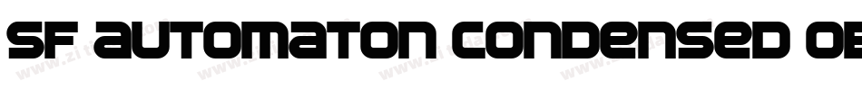 SF Automaton Condensed Oblique字体转换